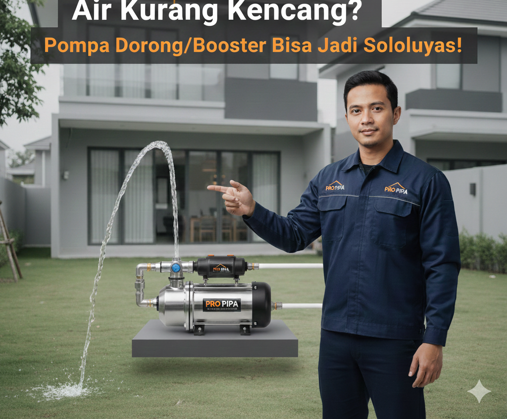 Air Kurang Kencang? Pompa Dorong/Booster Bisa Jadi Solusinya.